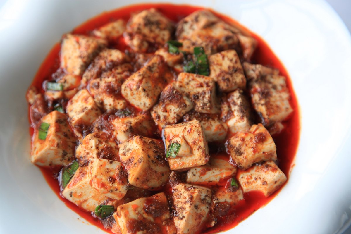 Authentic Sichuan mapo tofu — silken tofu in spicy chilli bean sauce with Sichuan peppercorns