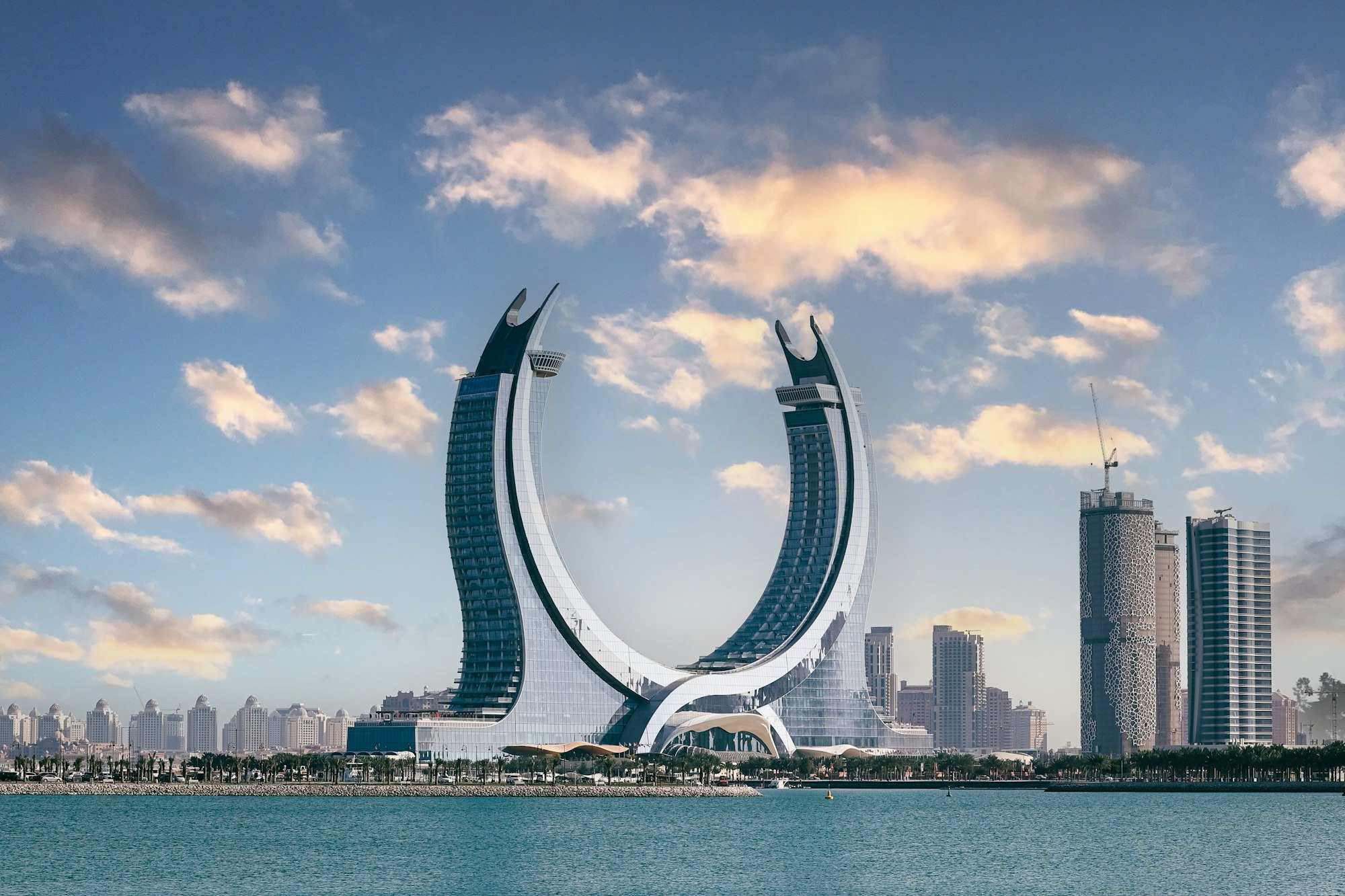 A landmark at Lusail, Qatar — online Mandarin lessons from Qatar with WillyChina