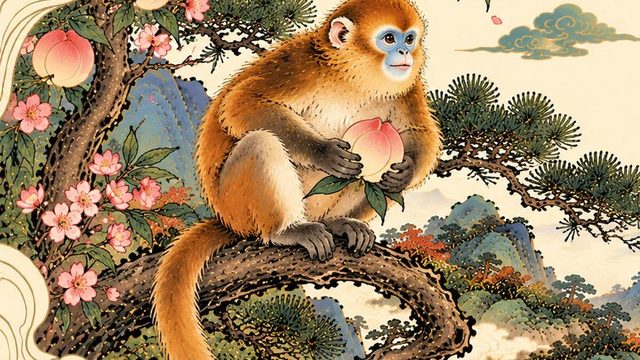 The Monkey in the WillyChina zodiac illustration series