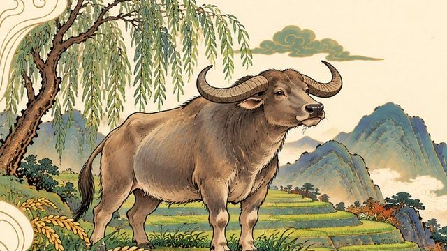 The Ox in the WillyChina zodiac illustration series