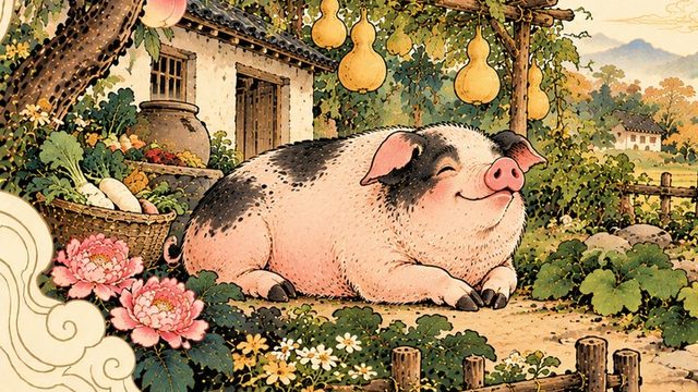 The Pig in the WillyChina zodiac illustration series
