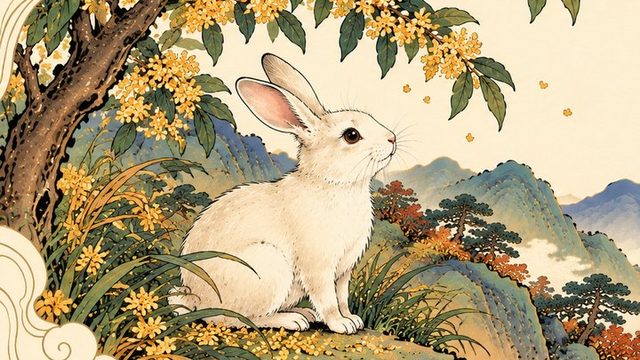 The Rabbit in the WillyChina zodiac illustration series