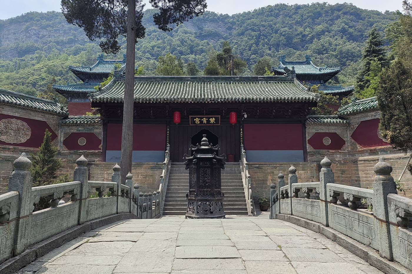 The Purple Cloud Palace, a Taoist temple complex in the Wudang Mountains near Shiyan